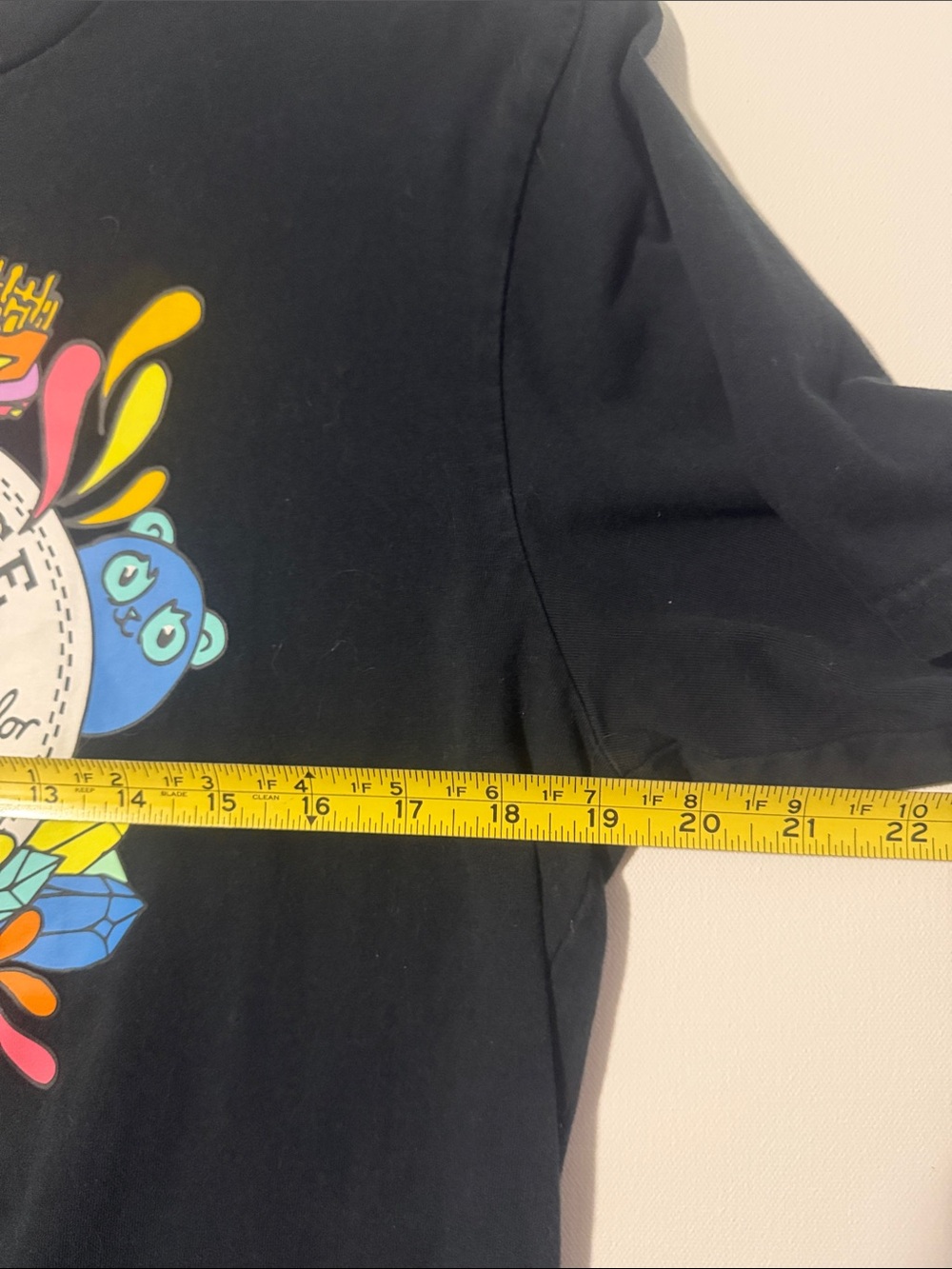 Converse Men Black Tee with Colorful All Star Graphic - L - Picture 3 of 7